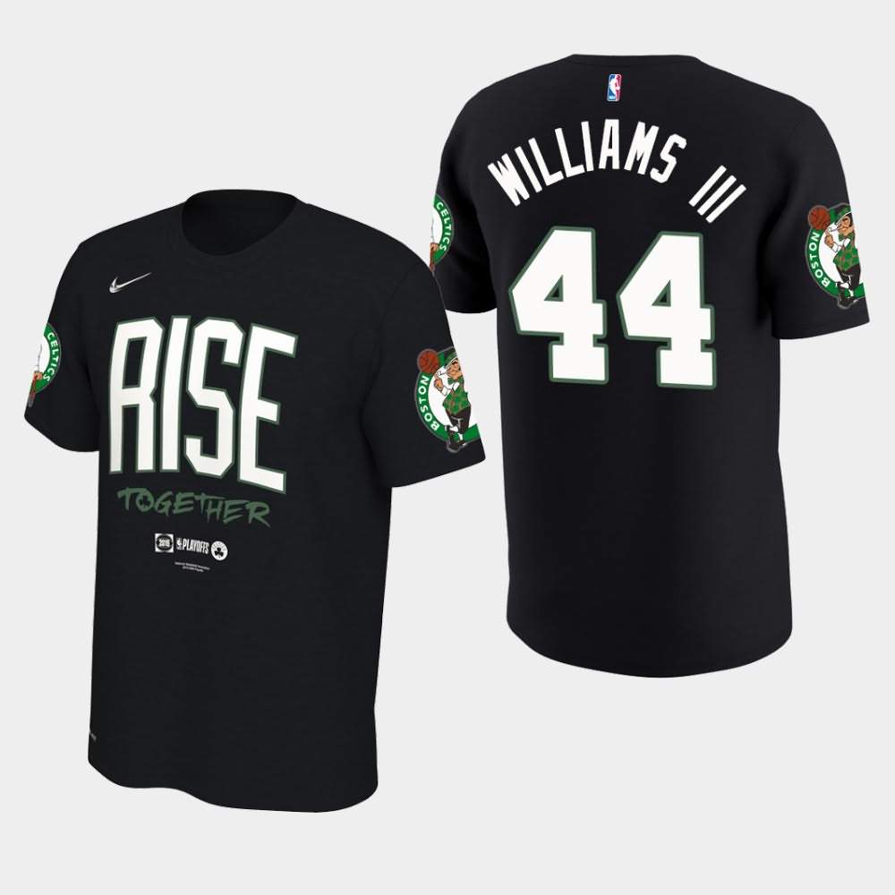 Men's Boston Celtics #44 Robert Williams III Black 2019 Team Mantra NBA Playoffs Bound T-Shirt EGX77E0V