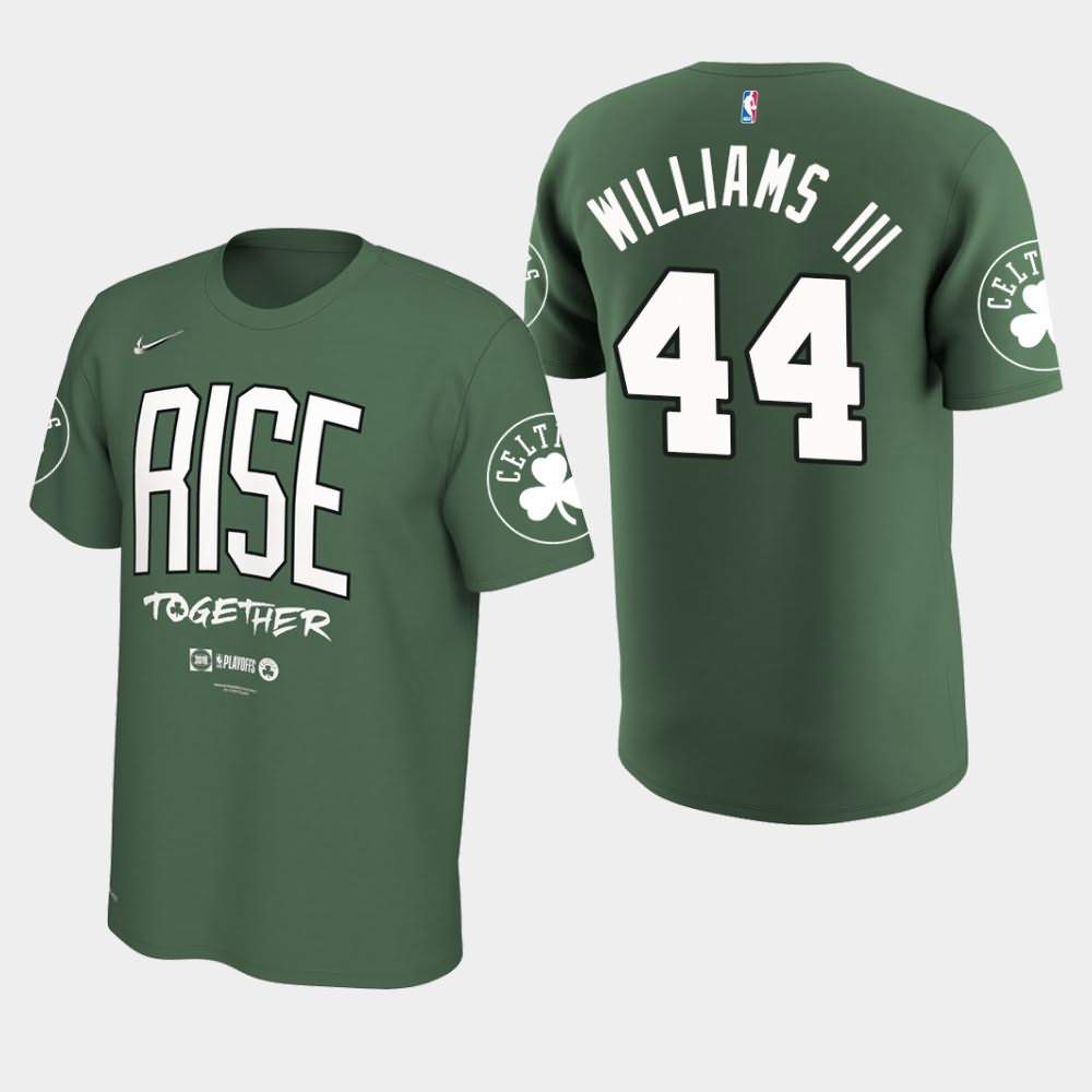 Men's Boston Celtics #44 Robert Williams III Kelly Green 2019 Team Mantra NBA Playoffs Bound T-Shirt FMO00E2H