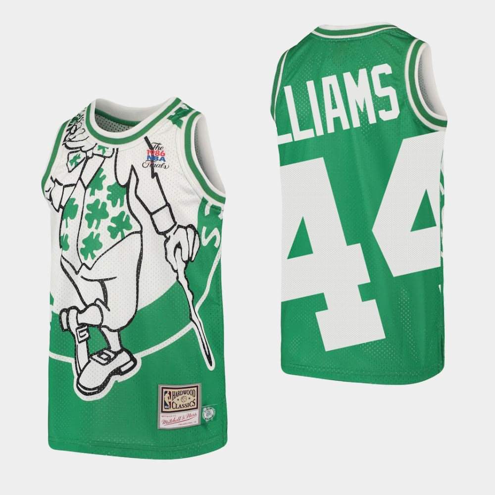 Youth Boston Celtics #44 Robert Williams III Green Hardwood Classics Big Face Jersey LNH60E0Y
