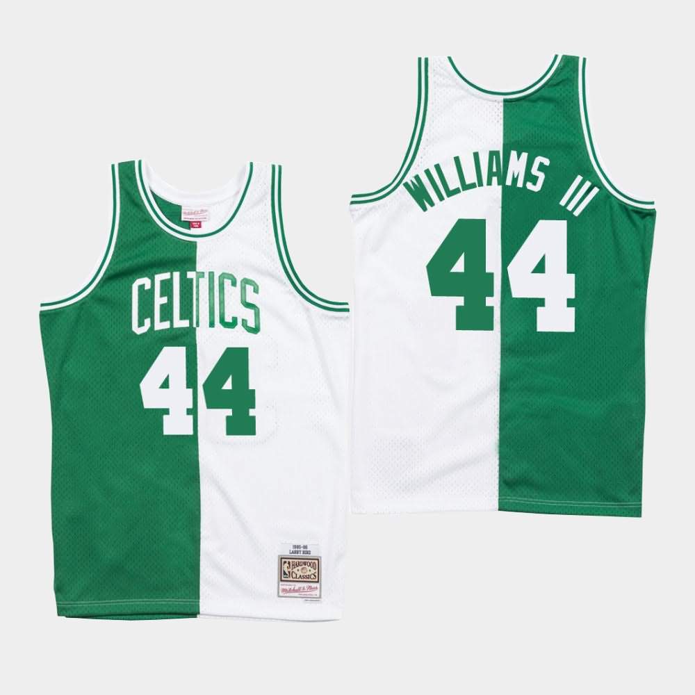 Men's Boston Celtics #44 Robert Williams III Green White Split Jersey OTS62E2S
