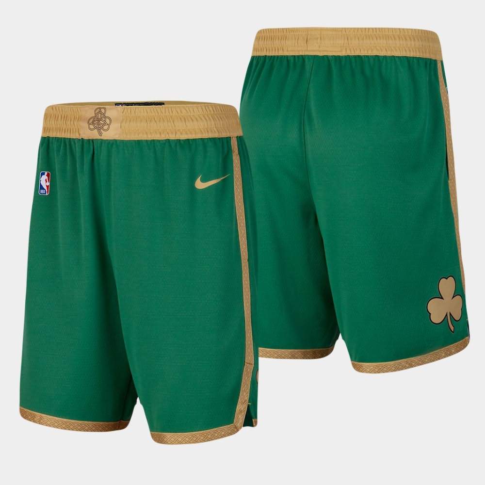 Men's Boston Celtics Kelly Green 2019-20 Swingman Edition Performance City Shorts EHV02E7J