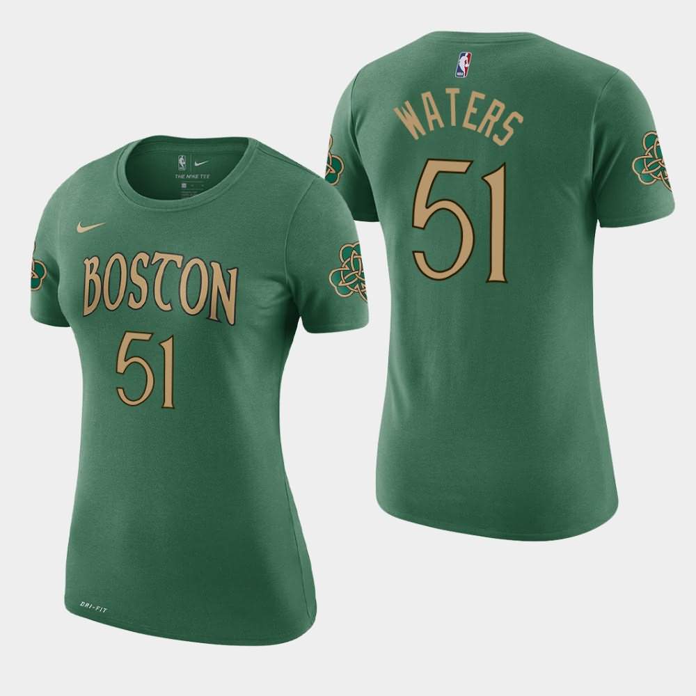 Women's Boston Celtics #51 Tremont Waters Kelly Green 2019-20 City T-Shirt SML60E3P