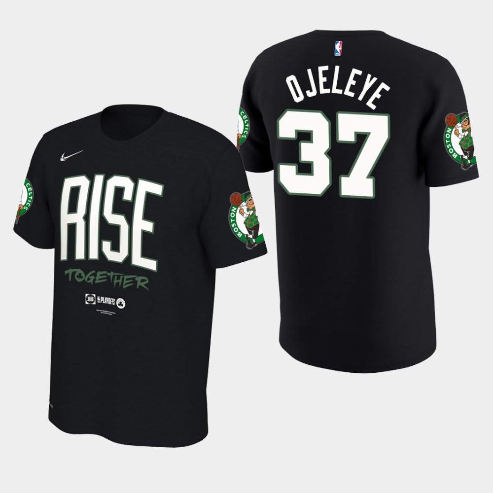 Men's Boston Celtics #37 Semi Ojeleye Black 2019 Team Mantra NBA Playoffs Bound T-Shirt RTV35E1G