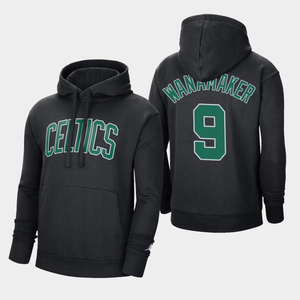 Men's Boston Celtics #9 Brad Wanamaker Black 2020-21 Season Jordan Brand Statement Hoodie ABB48E7Y
