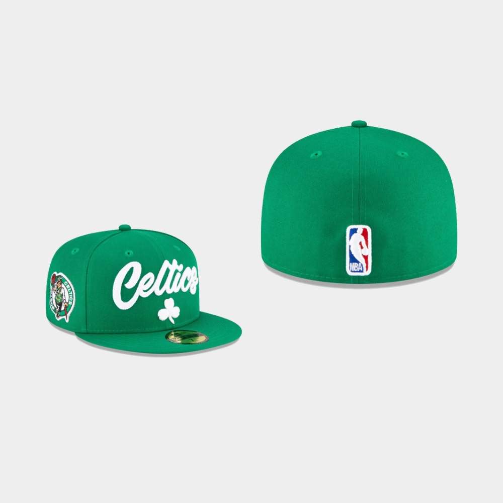 Men's Boston Celtics Green OTC 59FIFTY Fitted 2020 NBA Draft Hat AUR20E3Z