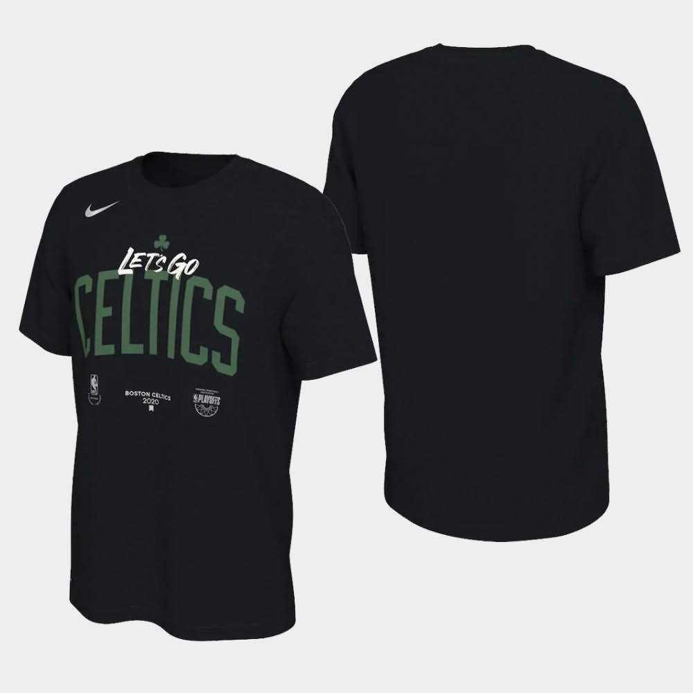 Men's Boston Celtics Black Go Celtics Mantra 2020 NBA Playoffs Bound T-Shirt URY30E8T