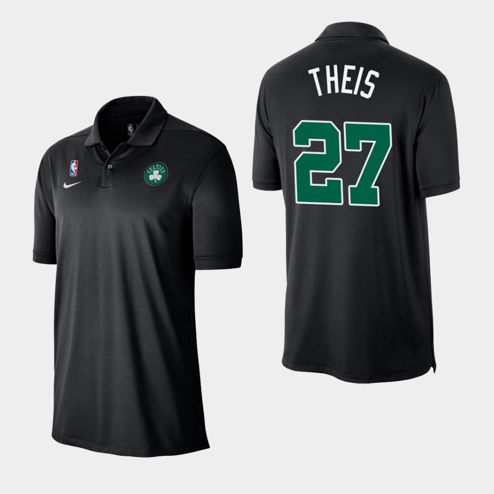 Men's Boston Celtics #27 Daniel Theis Black Nike Statement Polo LGN17E3G