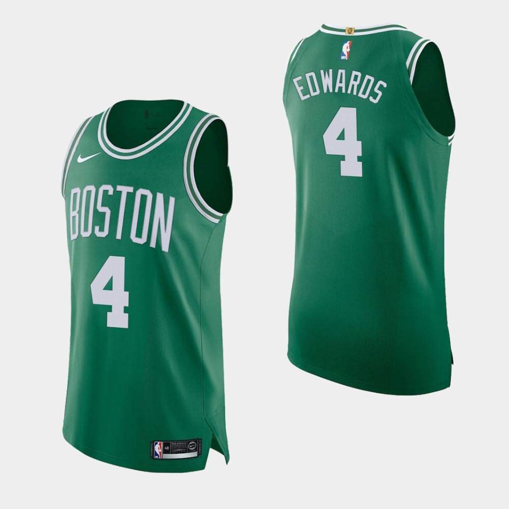 Men's Boston Celtics #4 Carsen Edwards Kelly Green Player Icon Jersey PQV24E5G