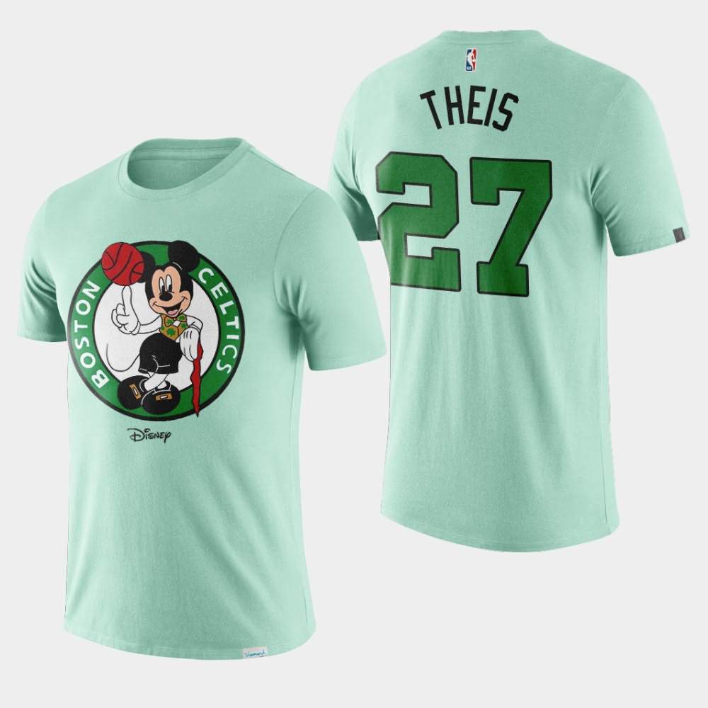 Men's Boston Celtics #27 Daniel Theis Green Mickey Mouse Disney X NBA Mascot Crossover T-Shirt MCC45E6K