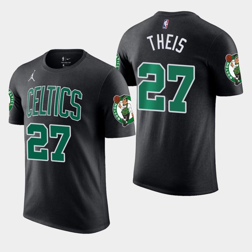 Men's Boston Celtics #27 Daniel Theis Black Jordan Brand Statement T-Shirt ASI51E8D