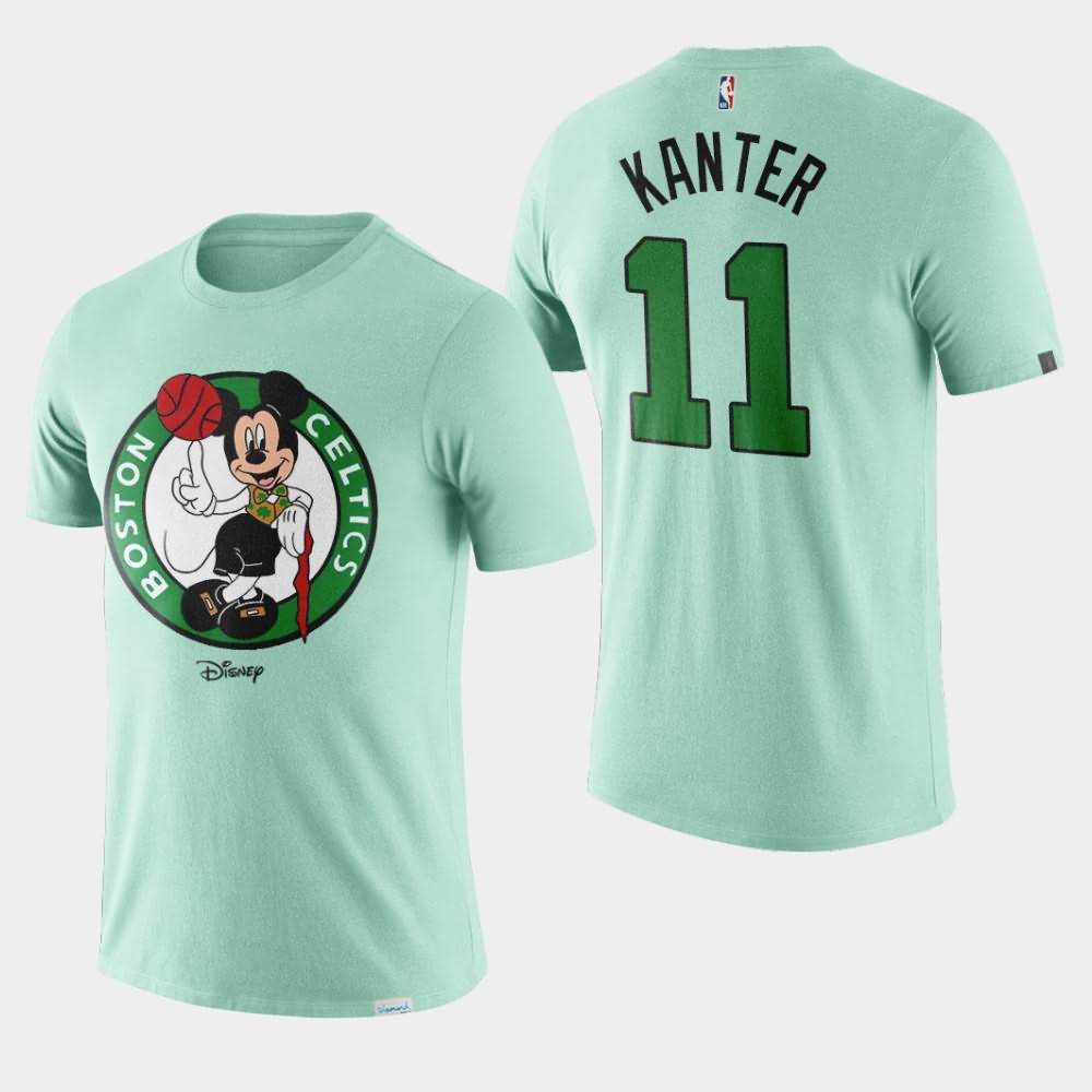 Men's Boston Celtics #11 Enes Kanter Green Mickey Mouse Disney X NBA Mascot Crossover T-Shirt UEF20E4E