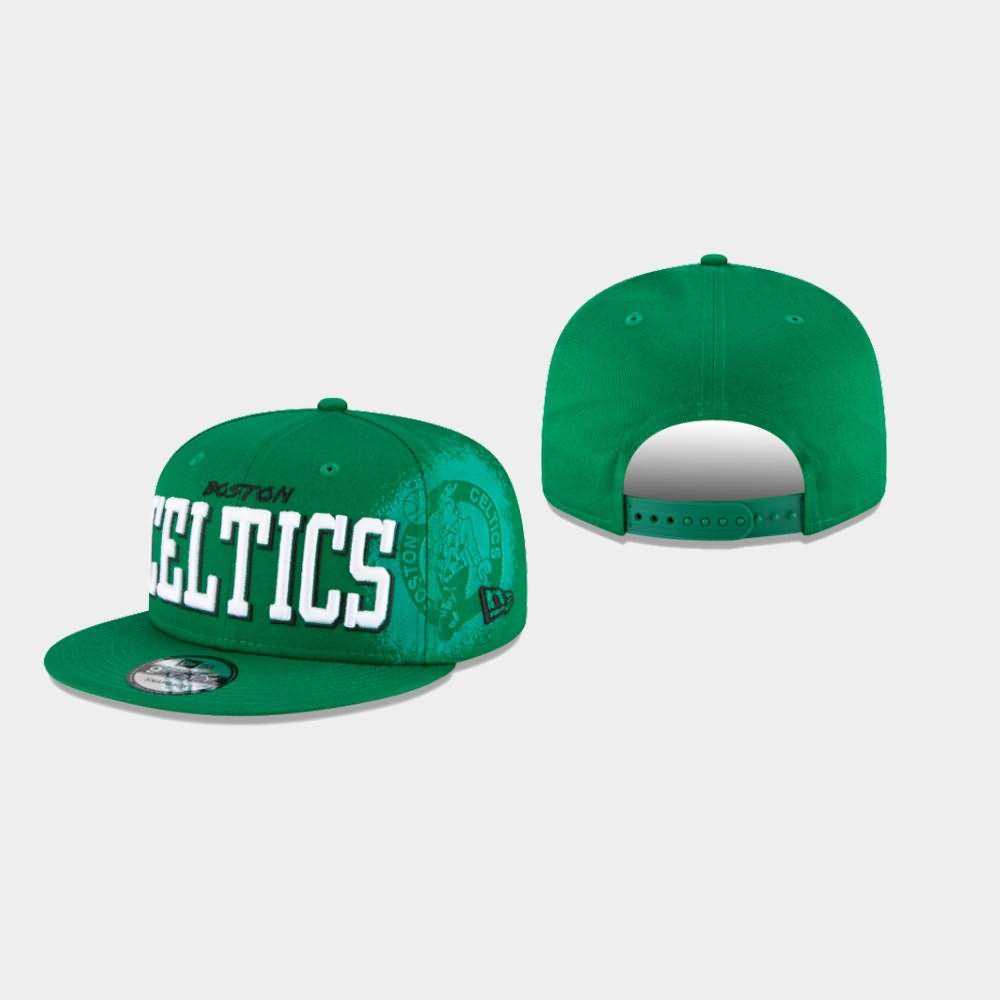 Men's Boston Celtics Green 9FIFTY Snapback Faded Hat CLR07E8T