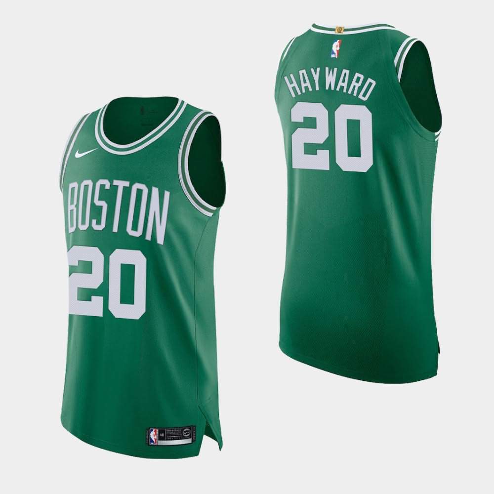 Men's Boston Celtics #20 Gordon Hayward Kelly Green Player Icon Jersey ZPR07E2Q