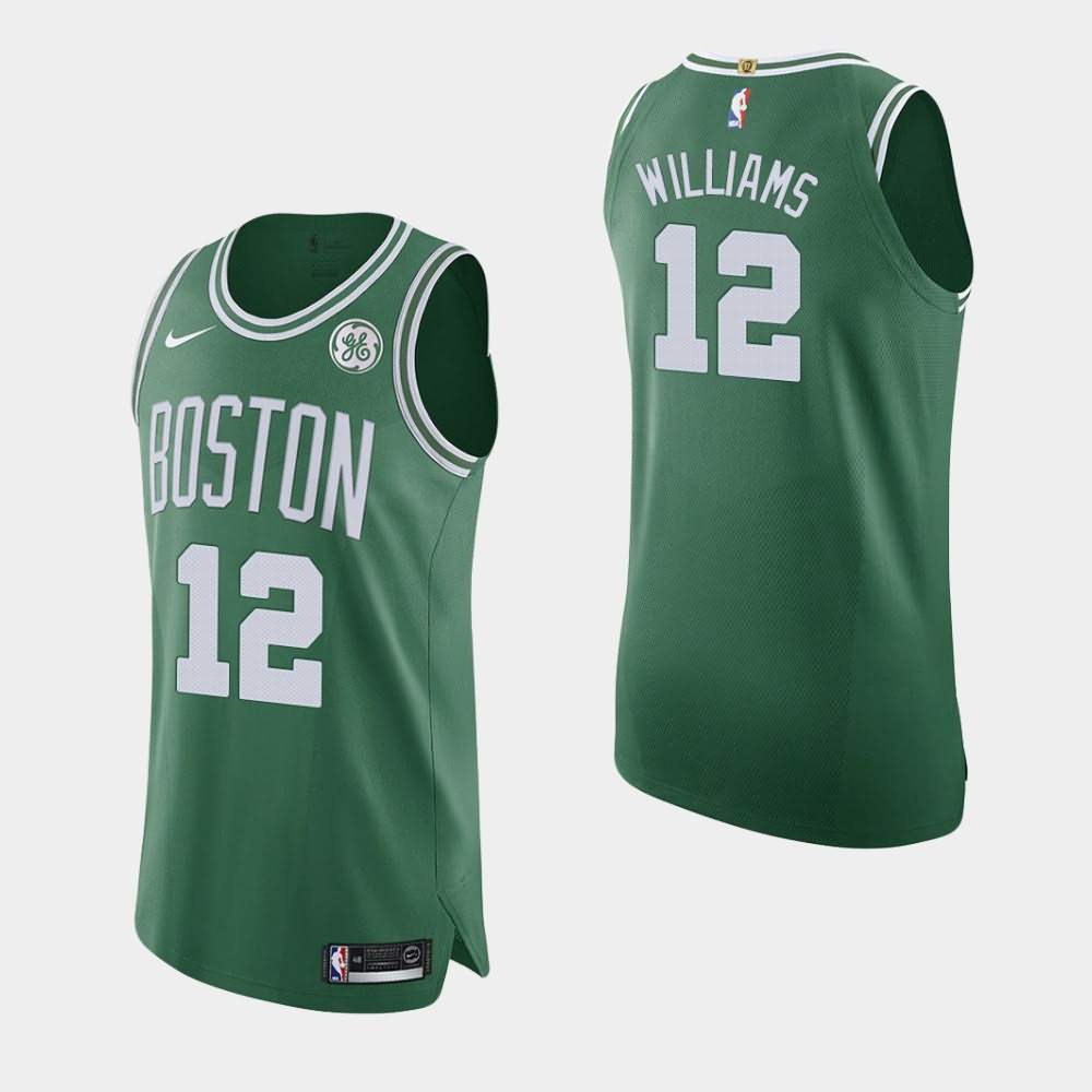Men's Boston Celtics #12 Grant Williams Green 2020-21 GE Patch Icon Jersey YBG14E4U