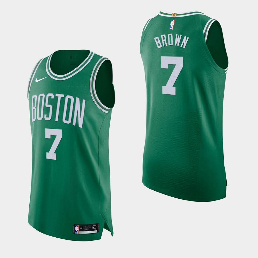 Men's Boston Celtics #7 Jaylen Brown Green 2020-21 Icon Jersey EXK43E8Q