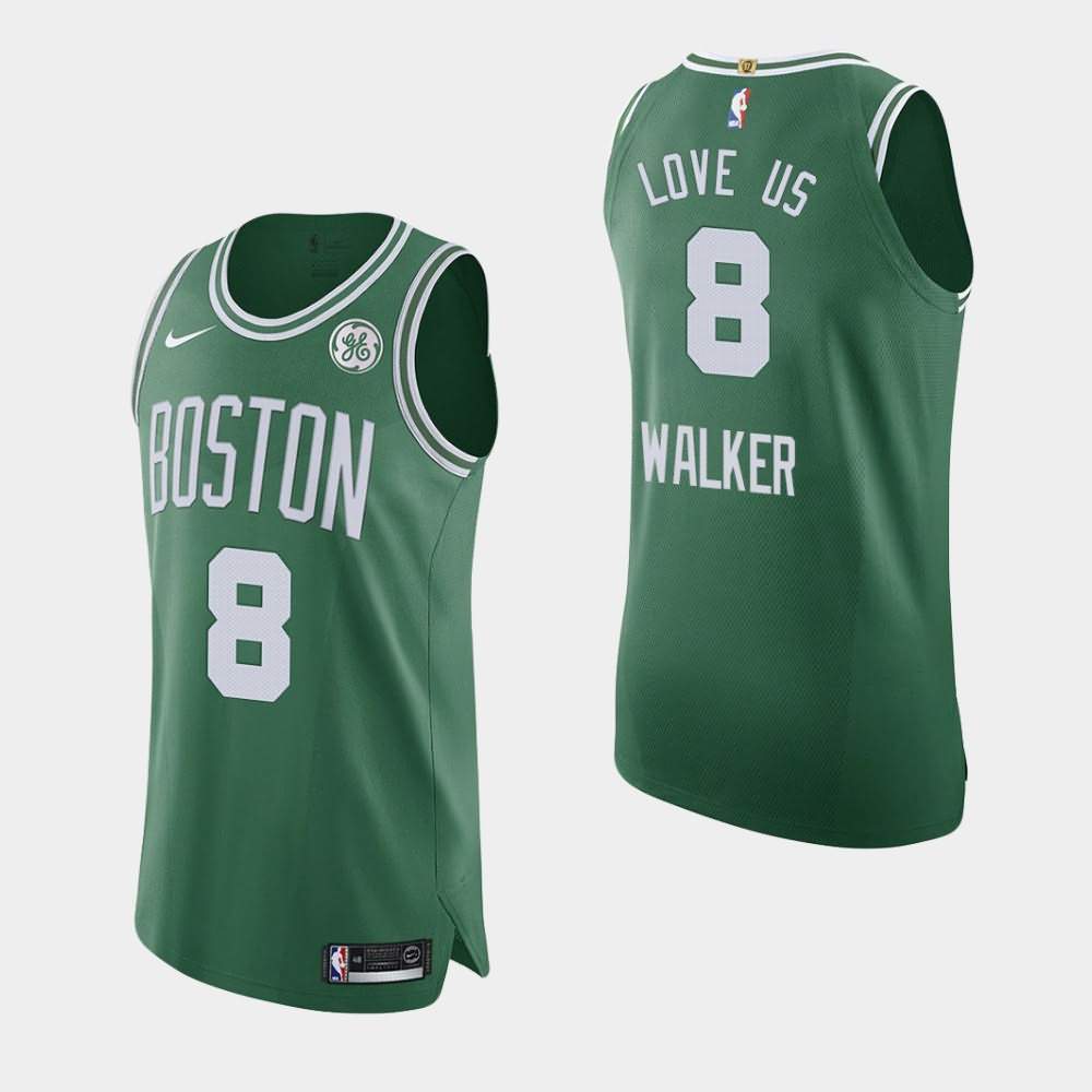 Men's Boston Celtics #8 Kemba Walker Green Icon GE Patch Love Us Orlando Return Jersey PIW63E2P