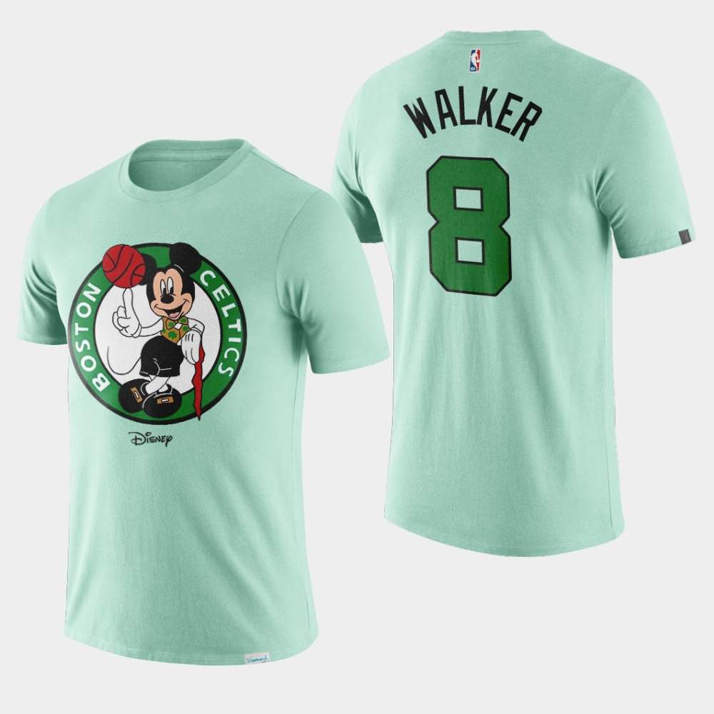 Men's Boston Celtics #8 Kemba Walker Green Mickey Mouse Disney X NBA Mascot Crossover T-Shirt UVC24E1Q