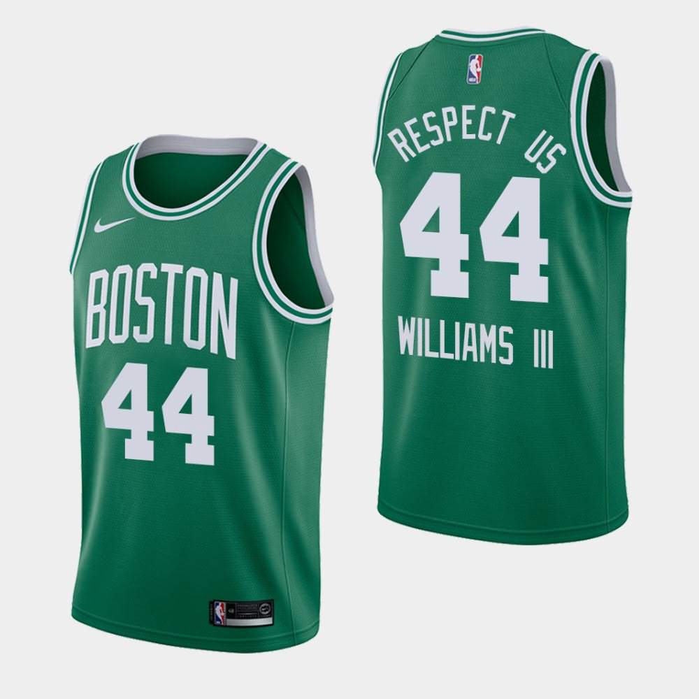 Men's Boston Celtics #44 Robert Williams III Green Icon Respect Us Orlando Return Jersey EZA24E2R
