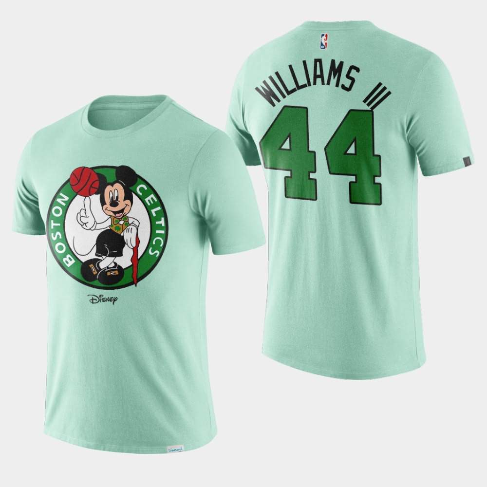 Men's Boston Celtics #44 Robert Williams III Green Mickey Mouse Disney X NBA Mascot Crossover T-Shirt UBU78E7W