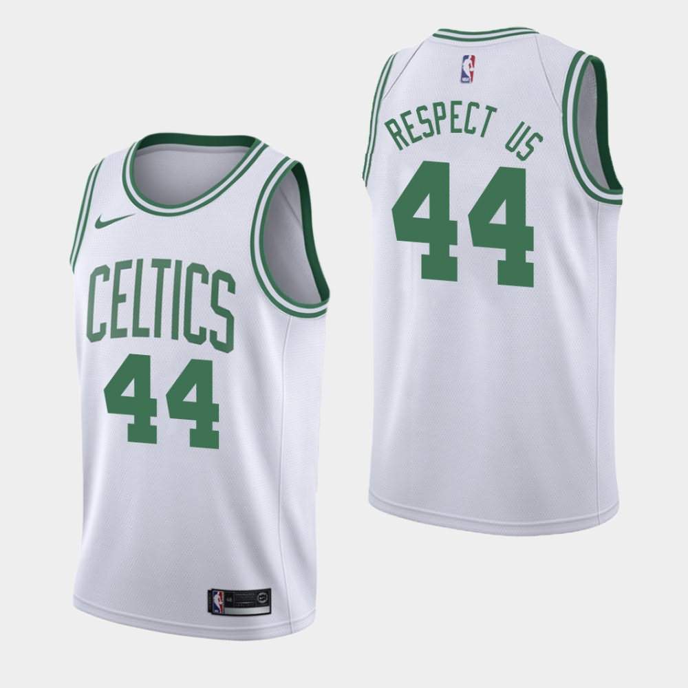 Men's Boston Celtics #44 Robert Williams III White Social Justice Jersey YOT20E1J