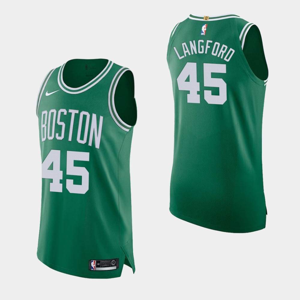 Men's Boston Celtics #45 Romeo Langford Kelly Green Player Icon Jersey LUL05E5Y