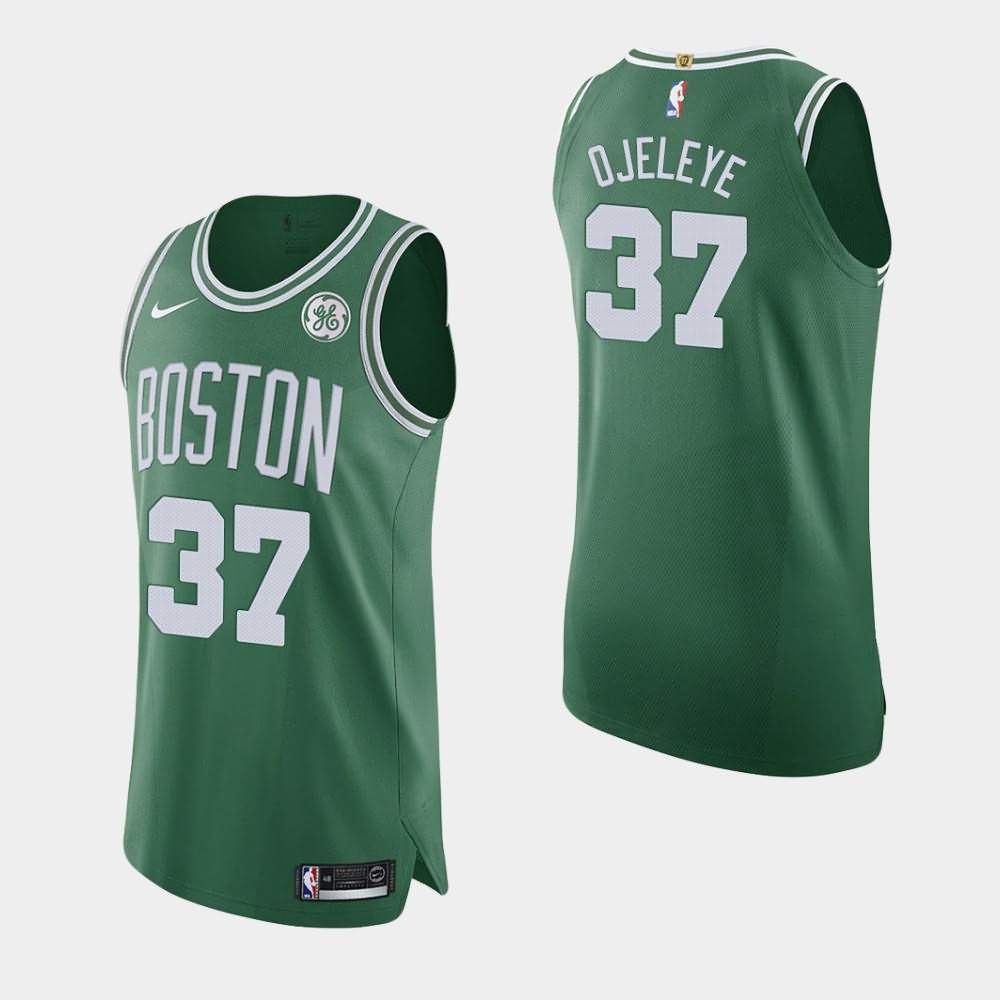 Men's Boston Celtics #37 Semi Ojeleye Green 2020-21 GE Patch Icon Jersey KCA36E3X