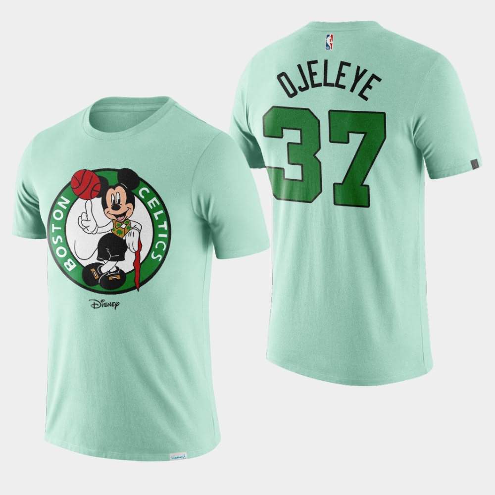 Men's Boston Celtics #37 Semi Ojeleye Green Mickey Mouse Disney X NBA Mascot Crossover T-Shirt MEZ28E3H
