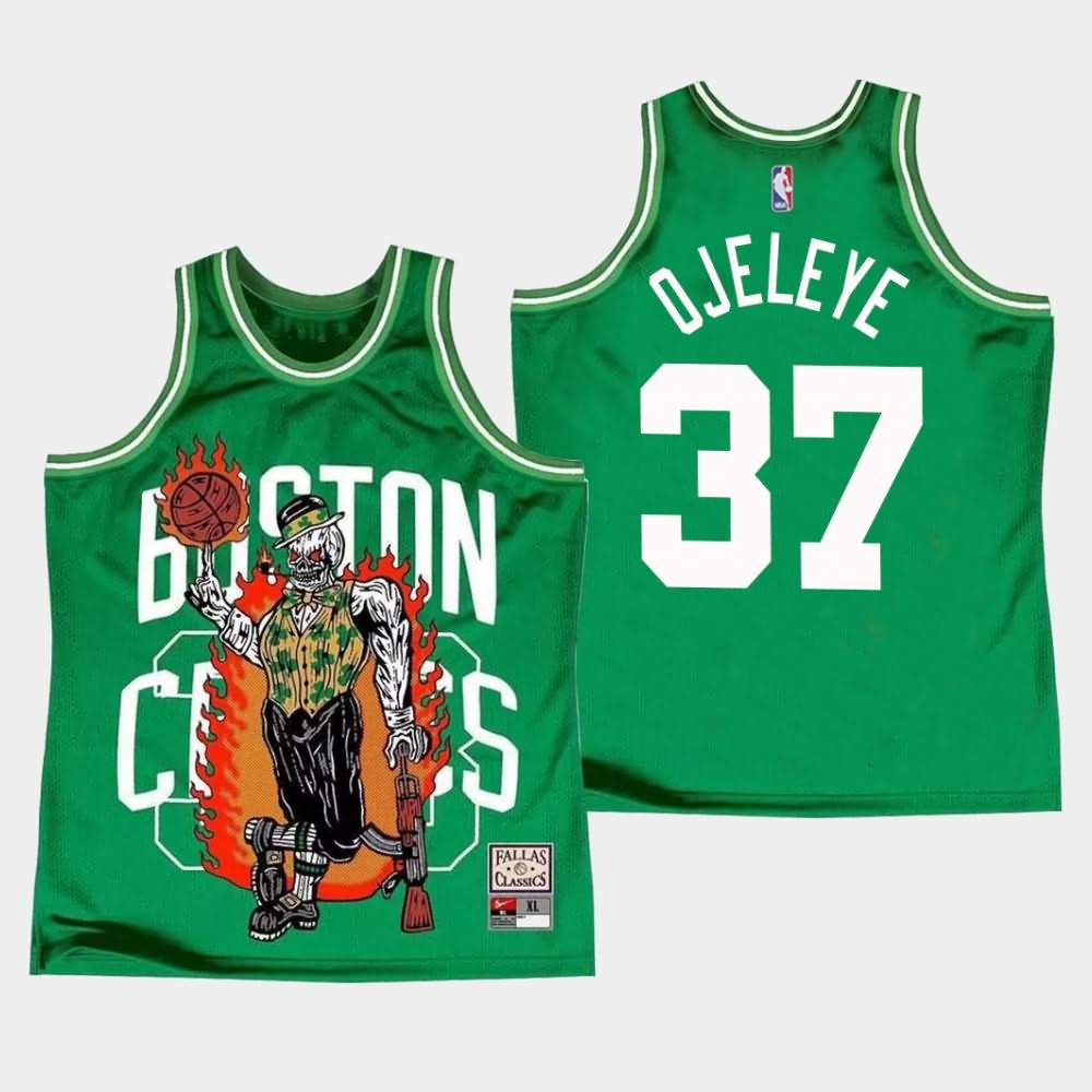 Men's Boston Celtics #37 Semi Ojeleye Green Warren Lotas Jersey SEX63E1A