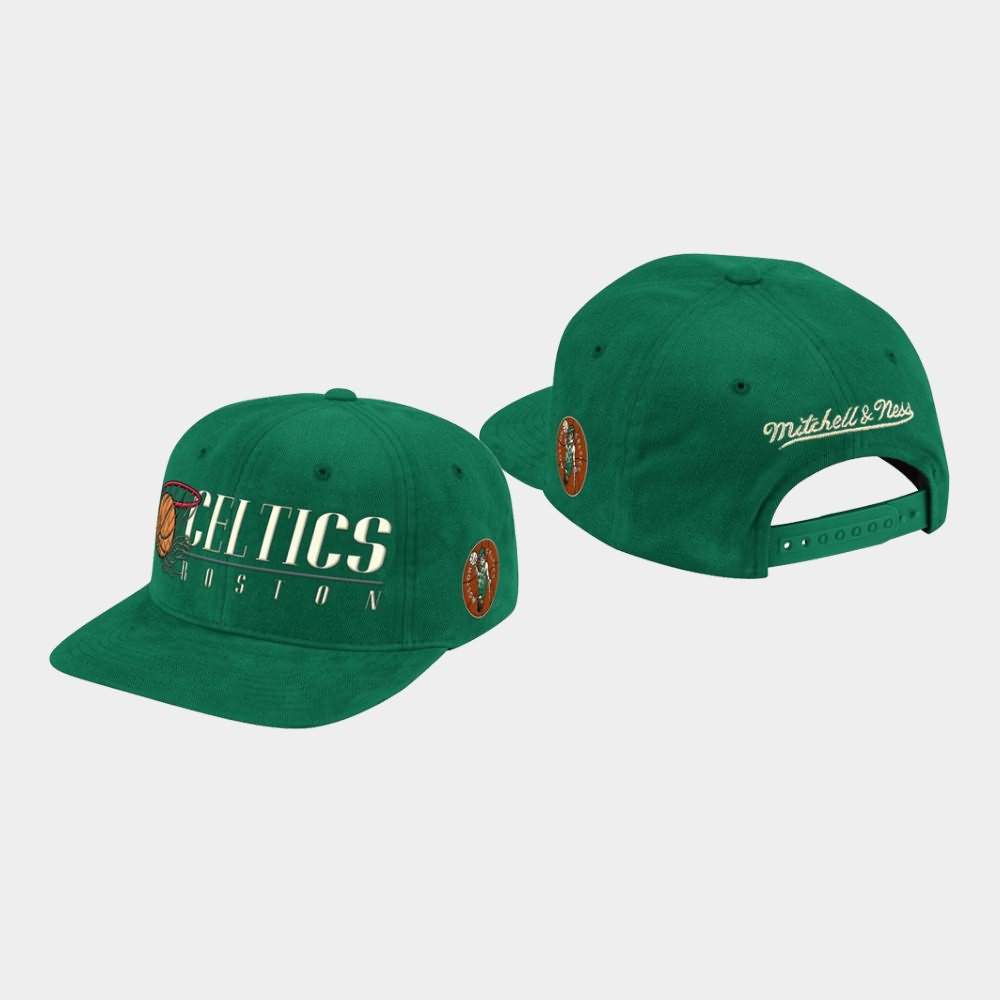 Men's Boston Celtics Green Adjustable Snapback Hat QYY21E2N