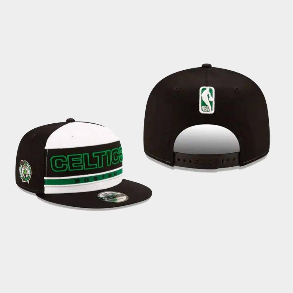 Men's Boston Celtics Green 9FIFTY Snapback Striped Hat INF21E1U