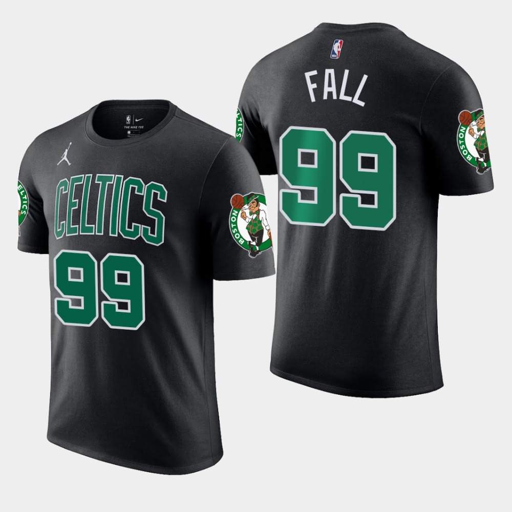 Men's Boston Celtics #99 Tacko Fall Black Jordan Brand Statement T-Shirt LUN01E0N