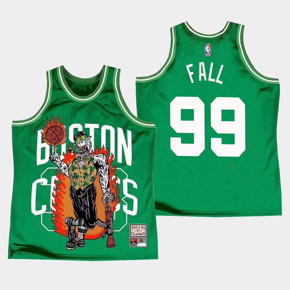 Men's Boston Celtics #99 Tacko Fall Green Warren Lotas Jersey BNI10E1A