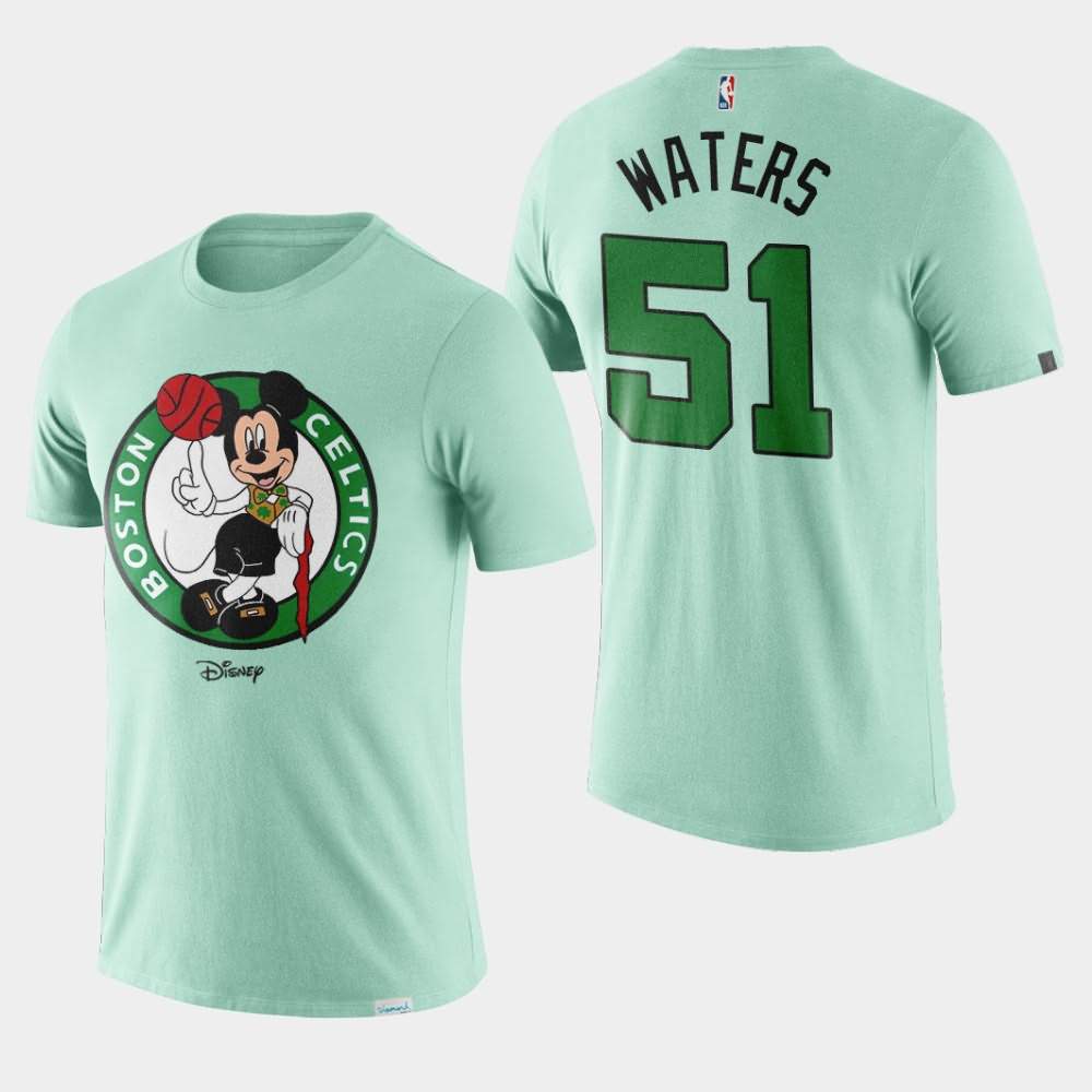 Men's Boston Celtics #51 Tremont Waters Green Mickey Mouse Disney X NBA Mascot Crossover T-Shirt GJL03E4V