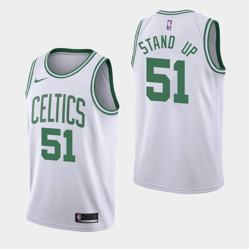 Men's Boston Celtics #51 Tremont Waters White Social Justice Jersey RMR34E1L
