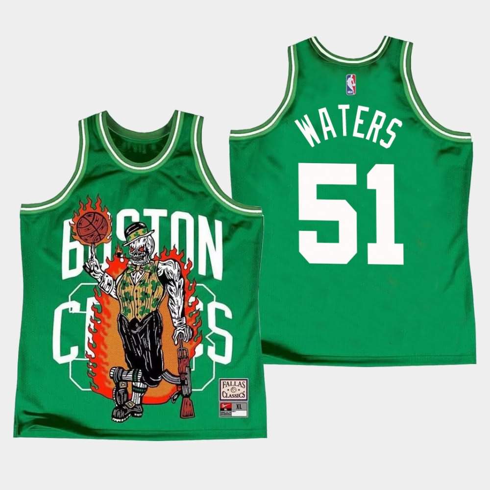 Men's Boston Celtics #51 Tremont Waters Green Warren Lotas Jersey MAX35E7Y