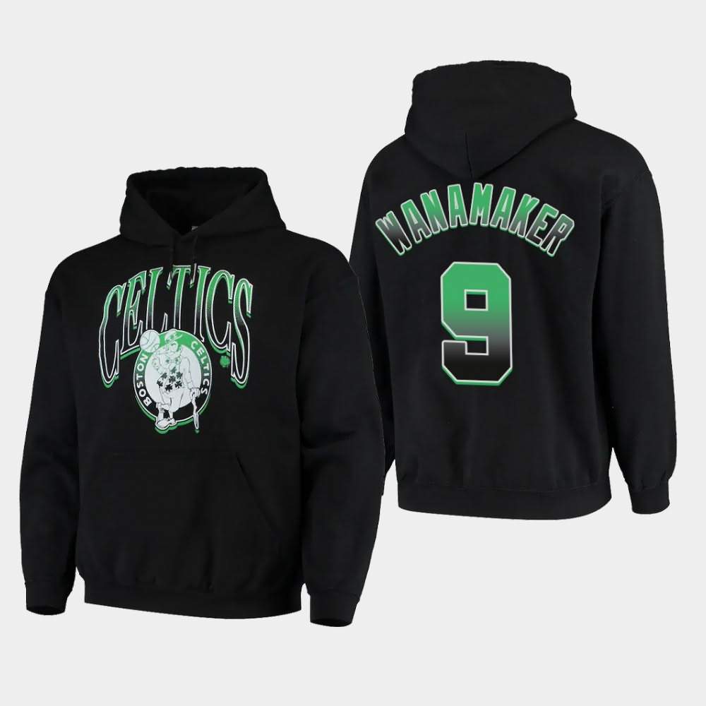 Men's Boston Celtics #9 Brad Wanamaker Black Hometown Pullover Junk Food Hoodie GZN51E6M