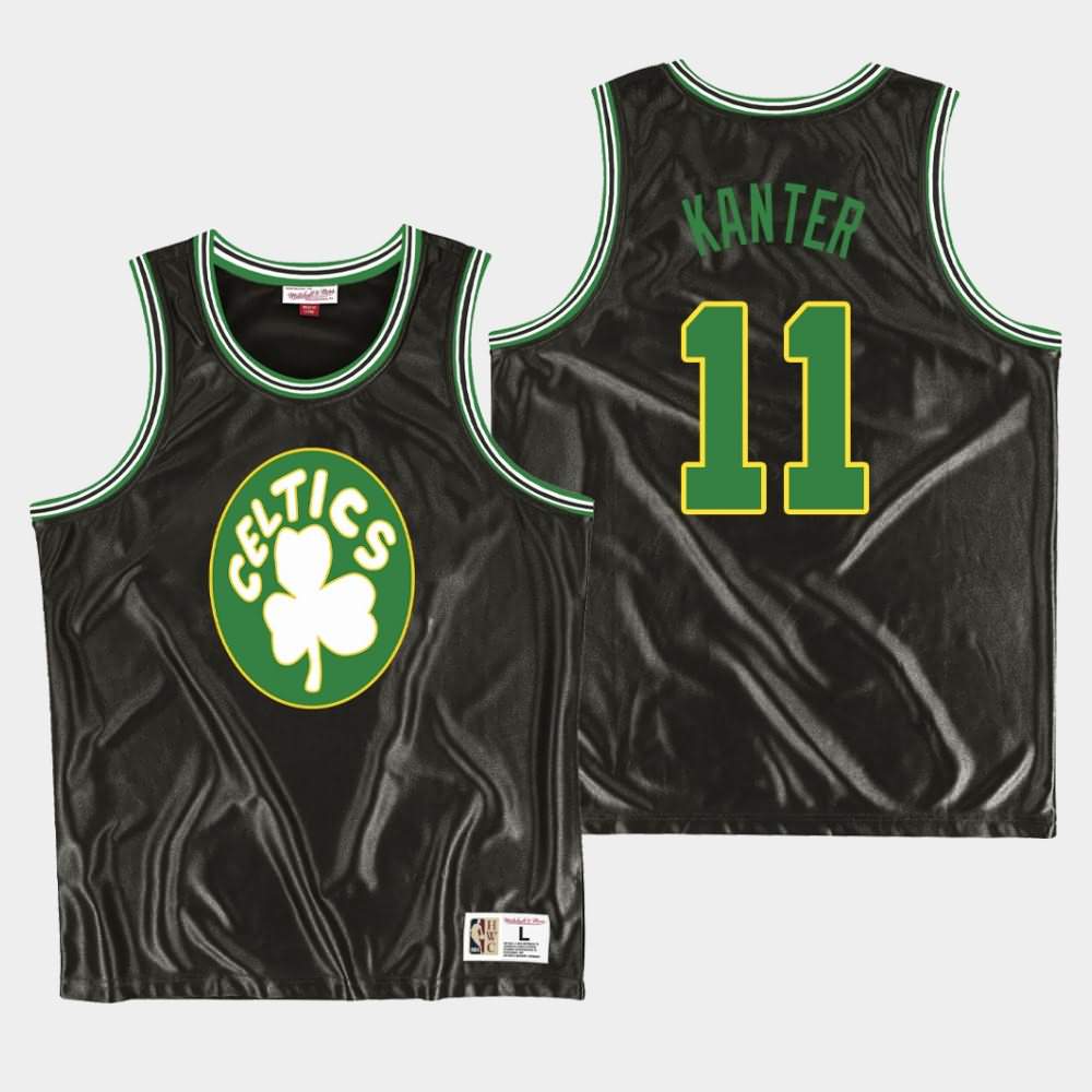 Men's Boston Celtics #11 Enes Kanter Black NBA HWC Dazzle Jersey VVR53E8E