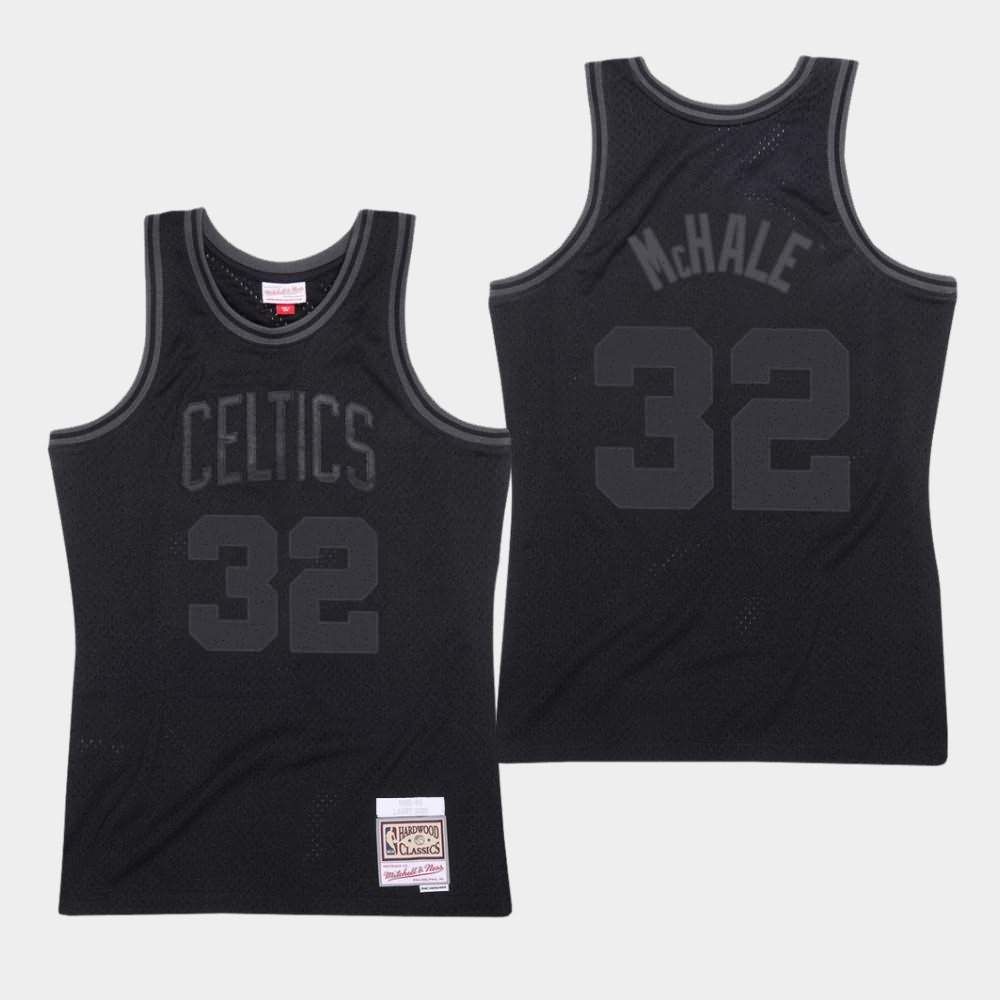 Men's Boston Celtics #32 Kevin McHale Black Hardwood Classics Tonal Jersey MDI35E3R