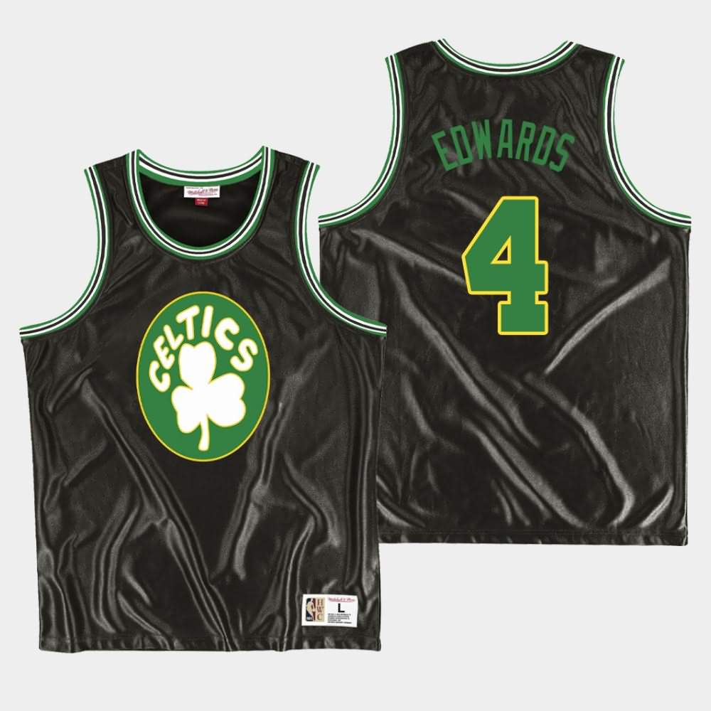 Men's Boston Celtics #4 Carsen Edwards Black NBA HWC Dazzle Jersey CEK03E4A