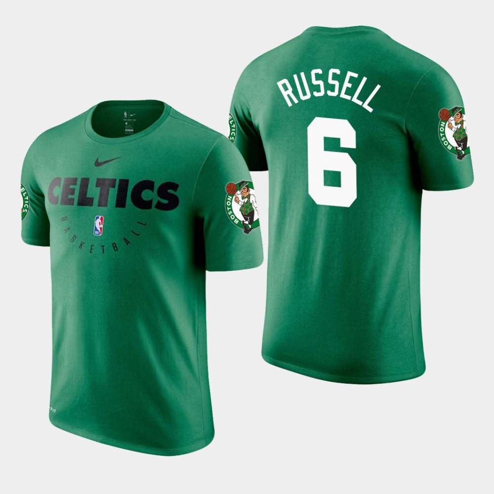 Men's Boston Celtics #6 Bill Russell Green Legend Performance Practice T-Shirt HNS52E8N