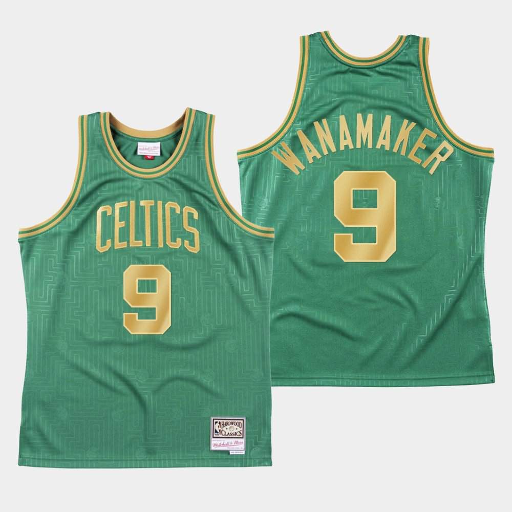 Men's Boston Celtics #9 Brad Wanamaker Green Mitchell & Ness Hardwood Classics 2020 CNY Jersey RDM60E5F