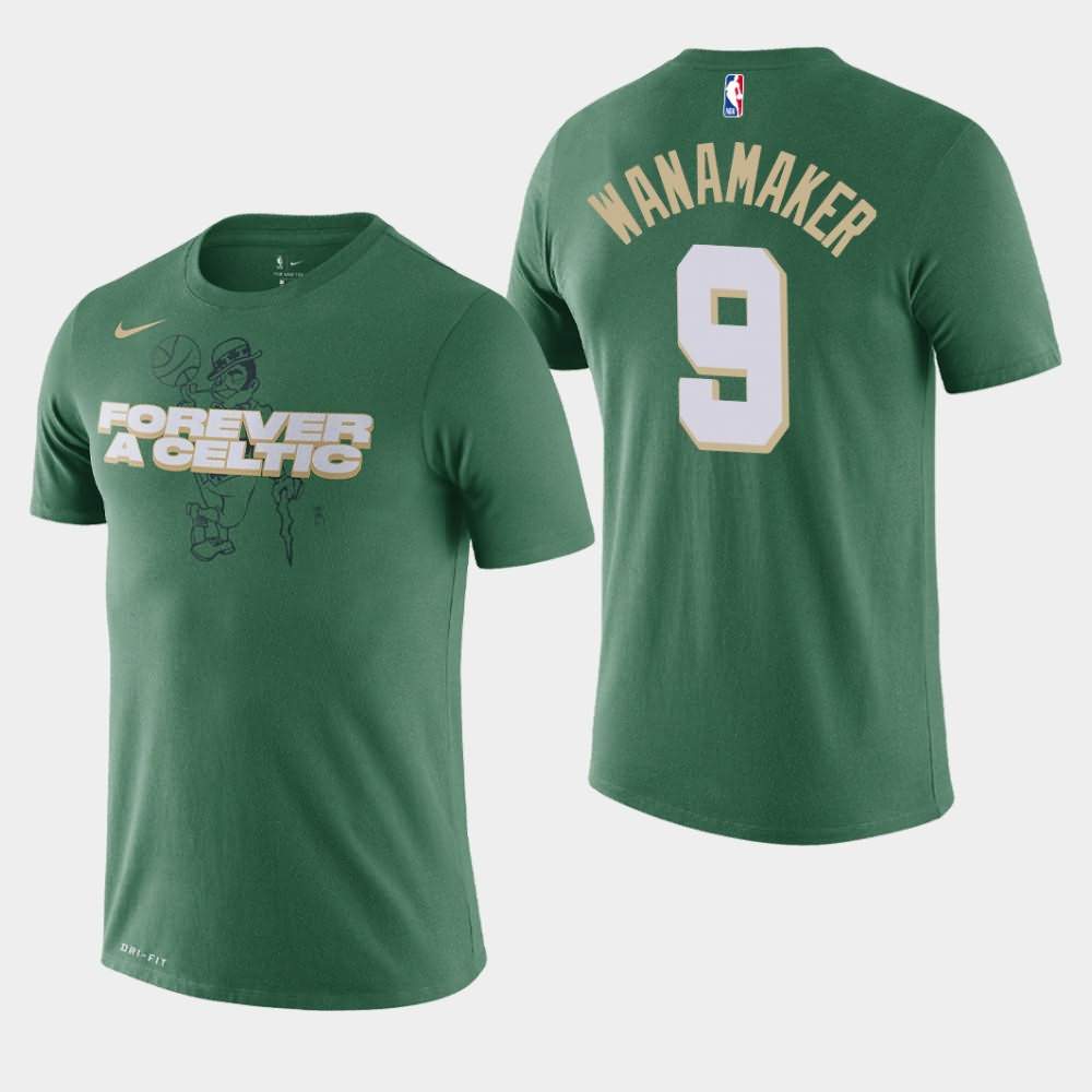 Men's Boston Celtics #9 Brad Wanamaker Green Forever A Celtic Dri-FIT T-Shirt TGM31E0Y