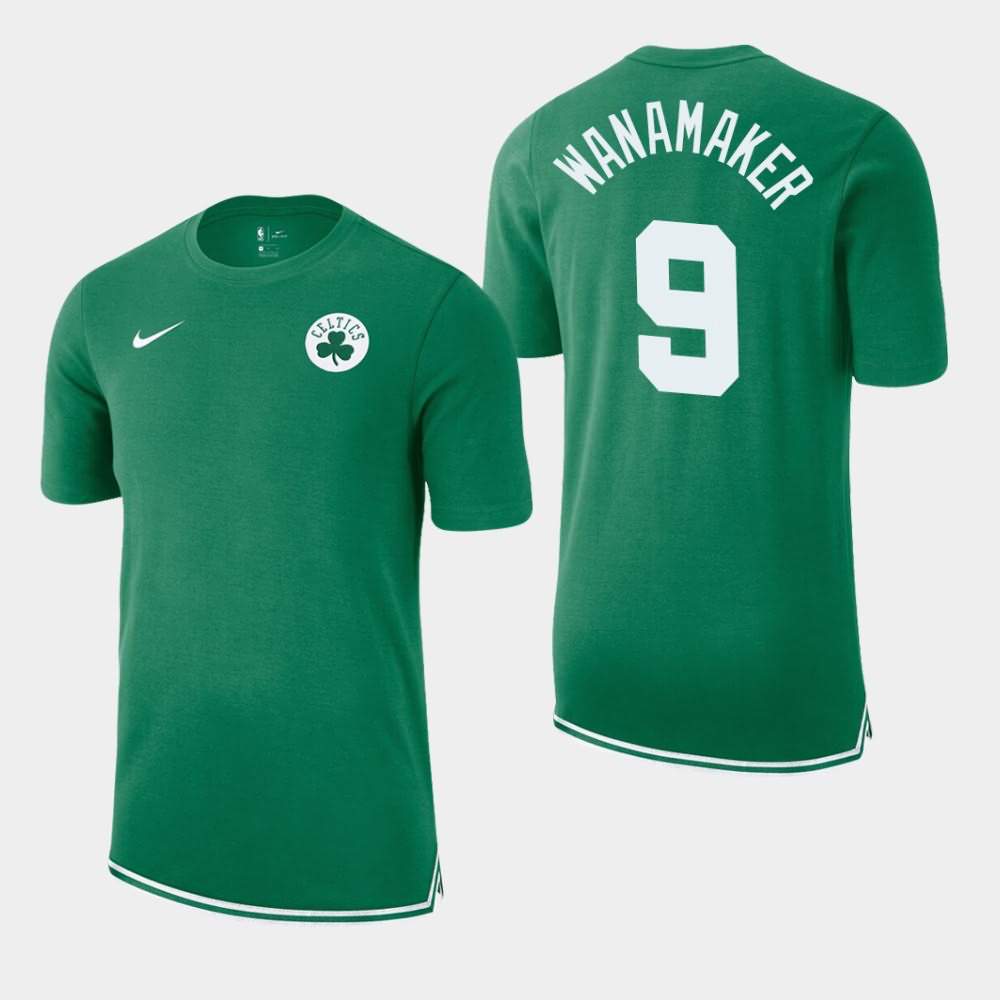 Men's Boston Celtics #9 Brad Wanamaker Kelly Green Essential Uniform T-Shirt YGE43E8R