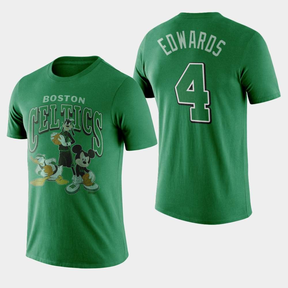 Men's Boston Celtics #4 Carsen Edwards Kelly Green Mickey Squad Disney X Junk Food T-Shirt ZUR35E6G