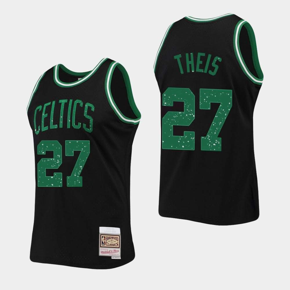 Men's Boston Celtics #27 Daniel Theis Black Mitchell & Ness Rings Collection Jersey JVR21E4M