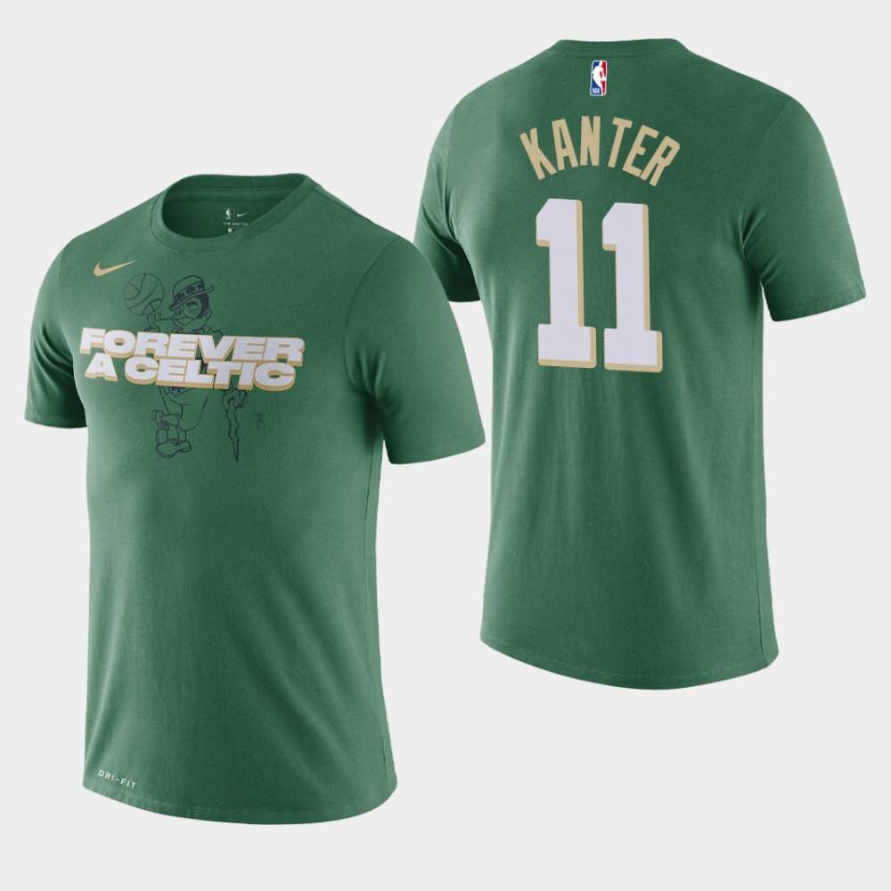 Men's Boston Celtics #11 Enes Kanter Green Forever A Celtic Dri-FIT T-Shirt ROH28E1E
