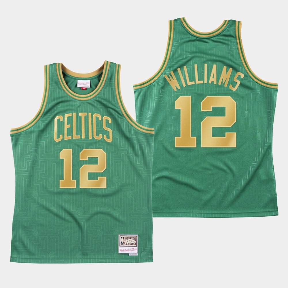 Men's Boston Celtics #12 Grant Williams Green Mitchell & Ness Hardwood Classics 2020 CNY Jersey XDL86E2K