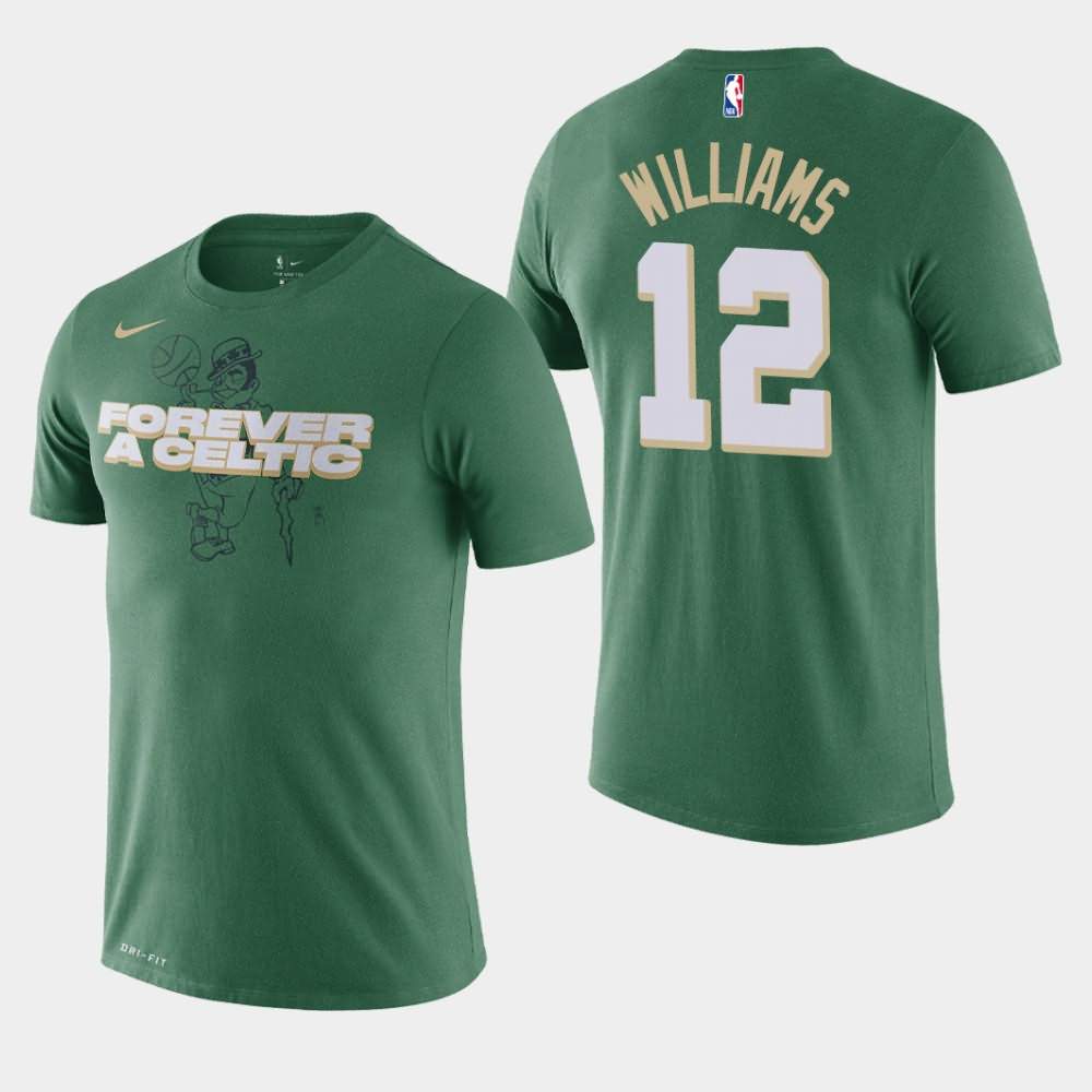 Men's Boston Celtics #12 Grant Williams Green Forever A Celtic Dri-FIT T-Shirt GGE42E5B