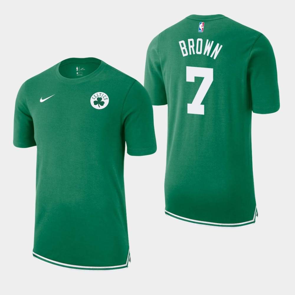 Men's Boston Celtics #7 Jaylen Brown Kelly Green DNA Essential Uniform T-Shirt EHV44E2Y