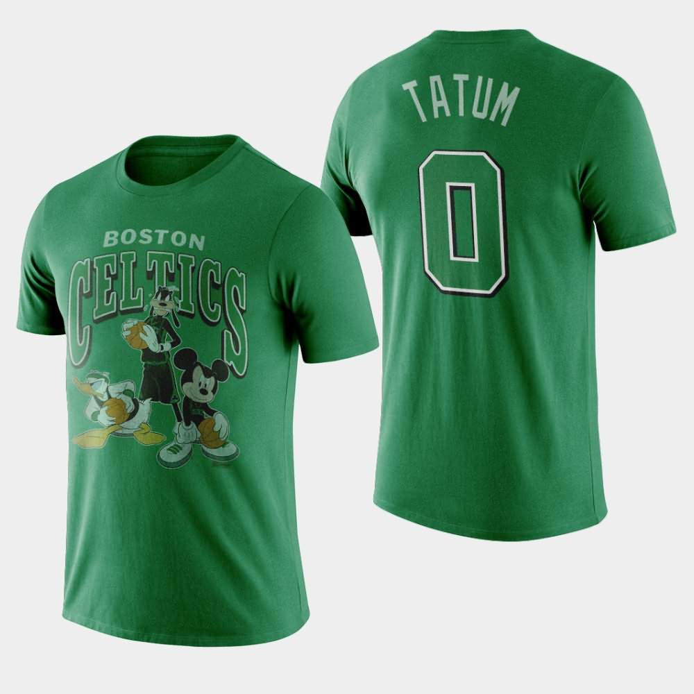 Men's Boston Celtics #0 Jayson Tatum Kelly Green Mickey Squad Disney X Junk Food T-Shirt FUM76E6L